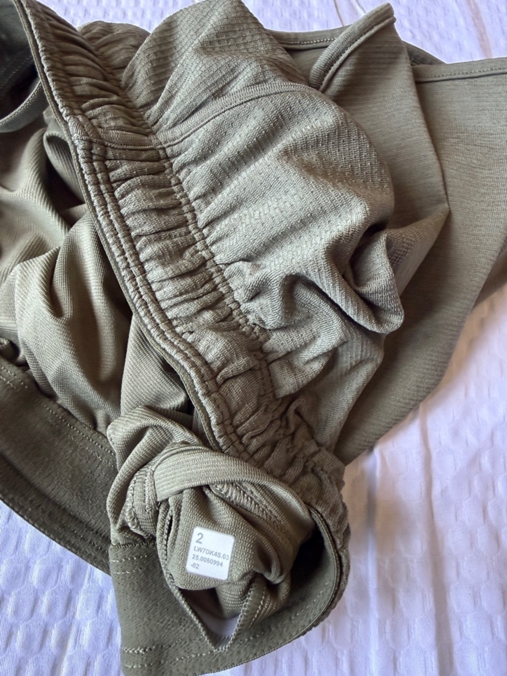 lululemon Olive Green Athletic Shorts with Elastic Waistband - Picture 13 of 13